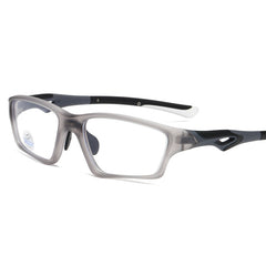 (12 PACK) Wholesale Sports Glasses Sport TR 2025 - BulkSunglassesWholesale.com - Matt Grey Frame ( Blue )