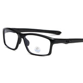 (12 PACK) Wholesale Sports Glasses New Arrival TR Sport Unisex Antiblue Light 2025 - BulkSunglassesWholesale.com - Shiny Black Frame