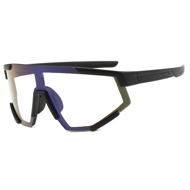 (12 PACK) Wholesale Sports Sunglasses Unisex Cycling 2024 - BulkSunglassesWholesale.com - Black Frame Photochromic Grey