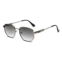 (6 PACK) Wholesale Sunglasses Metal Vintage Trendy Street 2024 - BulkSunglassesWholesale.com - Gunmetal Frame Grey
