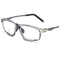 (12 PACK) Wholesale Sports Glasses TR Vintage Sport Antiblue Light Cycling 2025 - BulkSunglassesWholesale.com - Clear Grey Frame