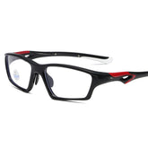 (12 PACK) Wholesale Sports Glasses Sport TR 2025 - BulkSunglassesWholesale.com - Shiny Black Frame ( Blue )