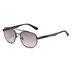 (6 PACK) Wholesale Sunglasses Metal Vintage Trendy Street 2024 - BulkSunglassesWholesale.com - Gunmetal Frame Grey