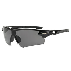 (12 PACK) Wholesale Sports Sunglasses Cycling Unisex New Arrival Outdoor Sport 2024 - BulkSunglassesWholesale.com - Black Frame Black Lens