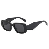 (12 PACK) Wholesale Sunglasses Fashion New Arrival Vintage Square Unique Trendy Fashion Street 2024 - BulkSunglassesWholesale.com - Black Frame Black Lens
