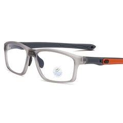 (12 PACK) Wholesale Sports Glasses New Arrival TR Sport Unisex Antiblue Light 2025 - BulkSunglassesWholesale.com - Matt Grey Frame