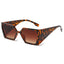 (6 PACK) Wholesale Sunglasses New Arrival Square Fashion Unique Hip Hop Fashion Women 2024 - BulkSunglassesWholesale.com - Leopard Print Frame Gradient Tea Lens