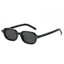 (6 PACK) Wholesale Sunglasses Small New Arrival Unisex Oval Small 2025 - BulkSunglassesWholesale.com - Black Frame Black Lens