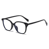 (6 PACK) Wholesale Eyeglasses Frames Vintage Korean Trendy New Arrival Antiblue Light Square 2025 - BulkSunglassesWholesale.com - Shiny Black Frame