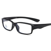 (12 PACK) Wholesale Sports Glasses New Arrival TR Square Sport Cycling Antiblue Light Unisex 2025 - BulkSunglassesWholesale.com - Shiny Black Frame