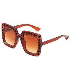 (6 PACK) Rhinestones Wholesale Sunglasses Women 2022 M121014 - Bulk Sunglasses Wholesale