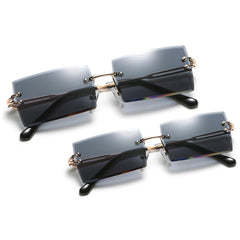 (6 PACK) Mommy And Me Rimless Wholesale Sunglasses 2021 - Bulk Sunglasses Wholesale