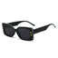 (6 PACK) Wholesale Sunglasses New Arrival Square Fashion Pentagram 2023 - BulkSunglassesWholesale.com - Black Frame Black Black Lens