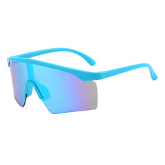 (12 PACK) Wholesale Sports Sunglasses New Arrival Sport Outdoor Unique Kids Cycling 2023 - BulkSunglassesWholesale.com - Blue Frame Blue Mirrored