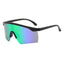 (12 PACK) Wholesale Sports Sunglasses New Arrival Sport Outdoor Unique Kids Cycling 2023 - BulkSunglassesWholesale.com - Black Frame Green Mirrored