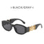 (12 PACK) Wholesale Sunglasses 2023 - BulkSunglassesWholesale.com - Shiny Black Black Lens