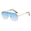 (6 PACK) Wholesale Sunglasses 2023 - BulkSunglassesWholesale.com - Gold Frame Gradient Blue