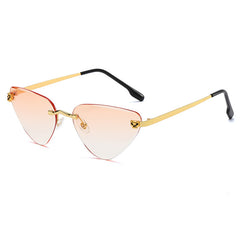 (6 PACK) Wholesale Sunglasses 2023 - BulkSunglassesWholesale.com - Gold Frame Orange Yellow