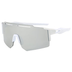 (12 PACK) Wholesale Sports Sunglasses Kids Cycling New Arrival Sport 2024 - BulkSunglassesWholesale.com - White Frame Mirrored