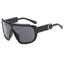 (6 PACK) Wholesale Sunglasses New Arrival Cycling Sport One Piece Outdoor Cycling Windproof Sport 2024 - BulkSunglassesWholesale.com - Shiny Black Frame Black Lens