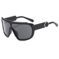 (6 PACK) Wholesale Sunglasses New Arrival Cycling Sport One Piece Outdoor Cycling Windproof Sport 2024 - BulkSunglassesWholesale.com - Shiny Black Frame Black Lens