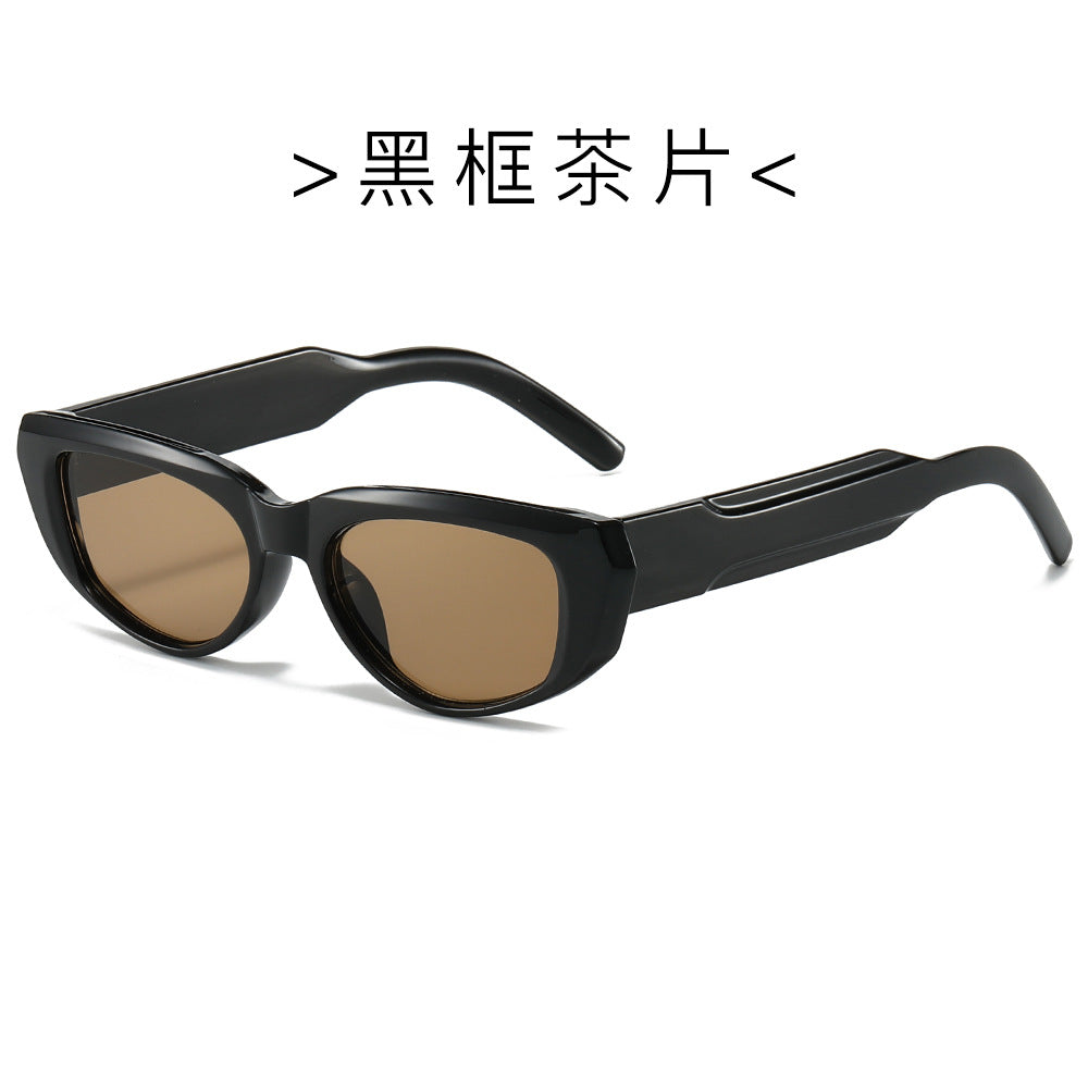 (6 PACK) Wholesale Sunglasses New Arrival Fashion Vintage Trendy Unique 2024 - BulkSunglassesWholesale.com - Black Frame Tea Lens