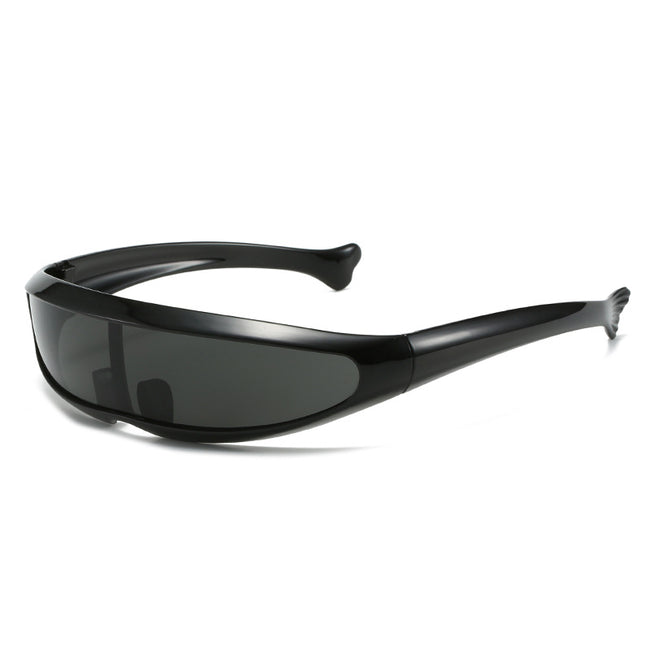 (12 PACK) Wholesale Sports Sunglasses New Arrival Outdoor Sport Cycling 2024 - BulkSunglassesWholesale.com - Black Frame Black Lens Hover Image