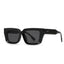 (6 PACK) Wholesale Sunglasses Trendy Street Antiblue Light Women 2024 - BulkSunglassesWholesale.com - Black Frame Black Lens