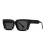 (6 PACK) Wholesale Sunglasses Trendy Street Antiblue Light Women 2024 - BulkSunglassesWholesale.com - Black Frame Black Lens