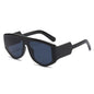 (6 PACK) Wholesale Sunglasses New Arrival Square Fashion Women Trendy Unique 2025 - BulkSunglassesWholesale.com - Black Frame Black Lens
