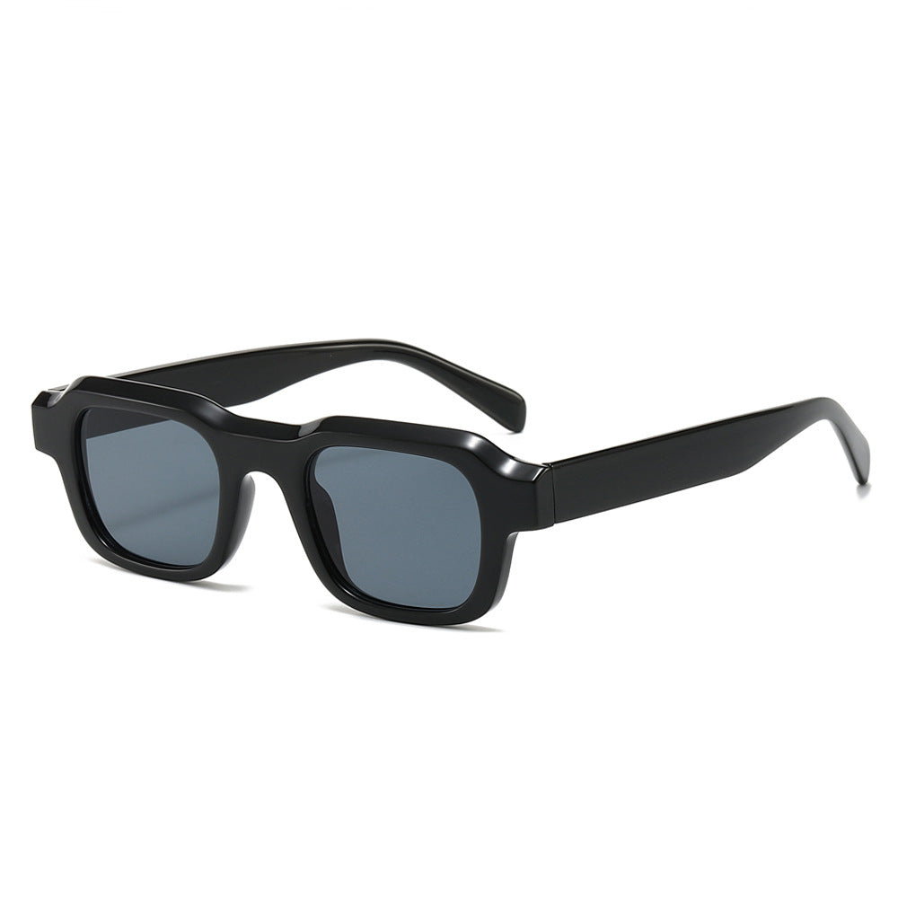 (6 PACK) Wholesale Sunglasses New Arrival Square Unisex Small 2024 - BulkSunglassesWholesale.com - Black Frame Black Lens
