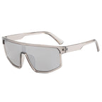 (12 PACK) Wholesale Sports Sunglasses Cycling Women Outdoor Sport Windproof Small Trendy 2024 - BulkSunglassesWholesale.com - Grey Frame Mirrored
