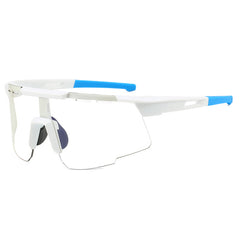 (12 PACK) Wholesale Sports Sunglasses New Arrival Cycling Women Outdoor Sport Trendy Windproof 2024 - BulkSunglassesWholesale.com - White Frame Grey