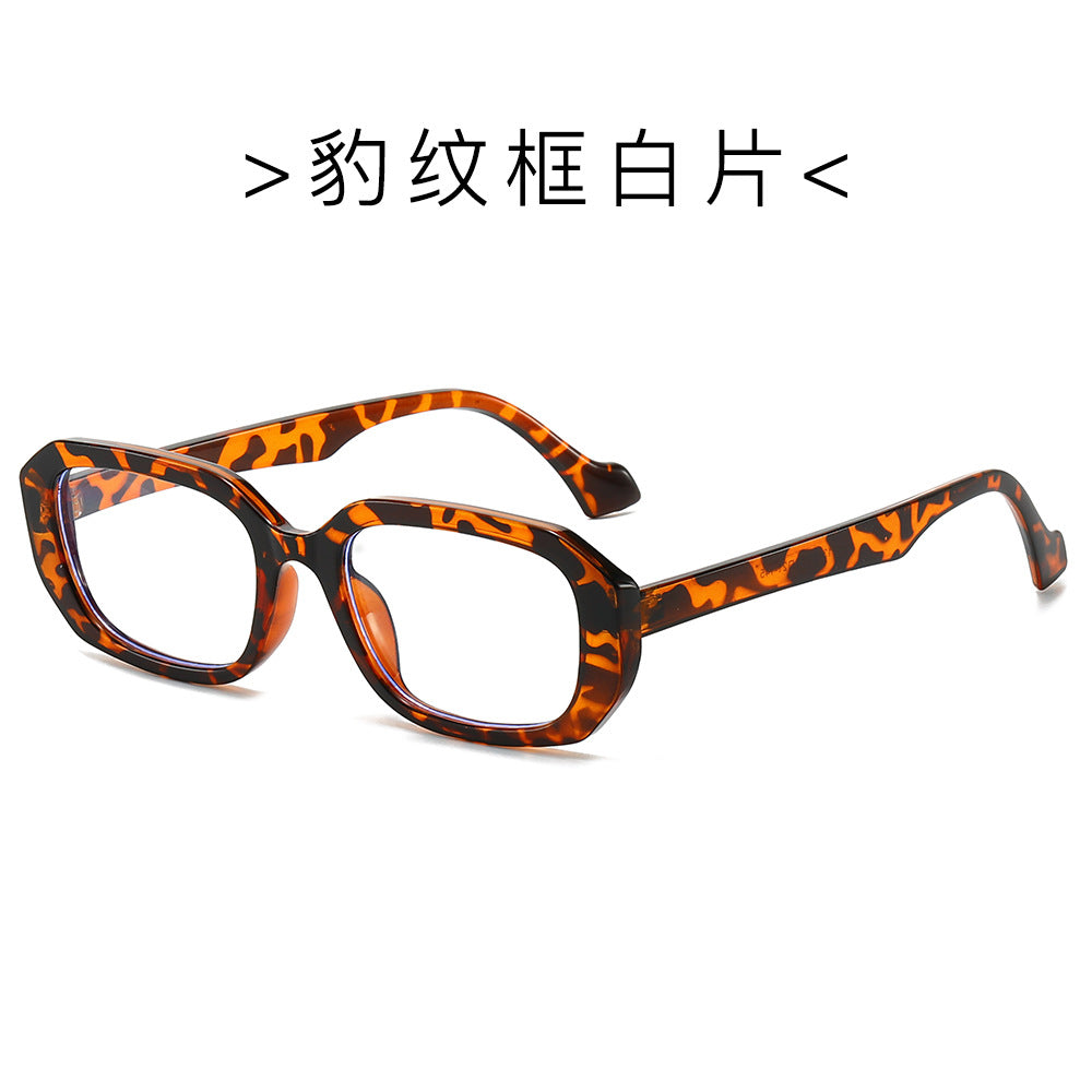 (6 PACK) Wholesale Sunglasses Fashion Oversized Trendy Street New Arrival Women 2024 - BulkSunglassesWholesale.com - Leopard Print Frame Clear Lens