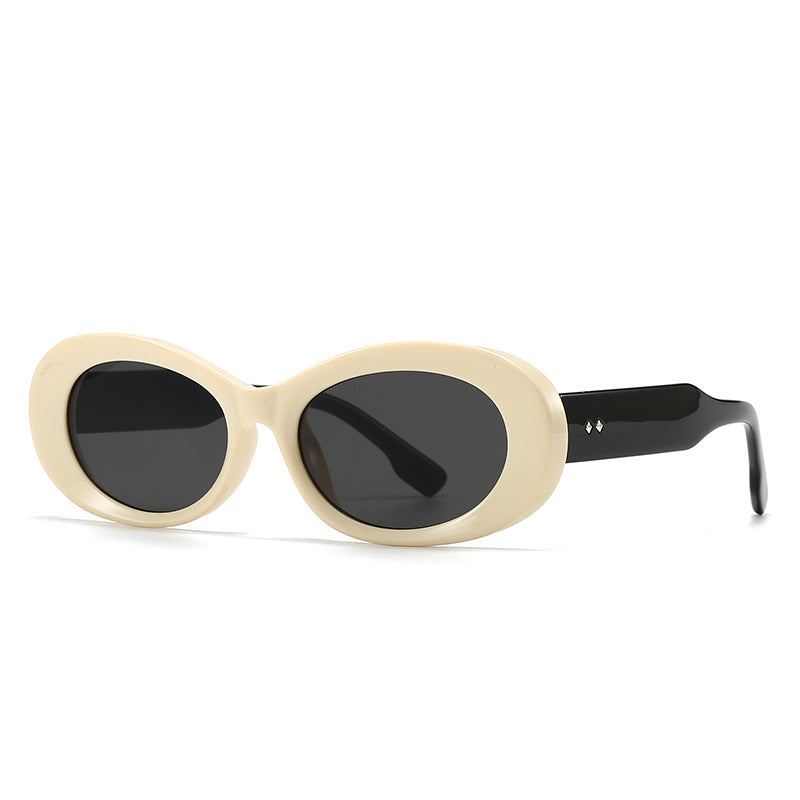 (6 PACK) Wholesale Sunglasses Vintage Trendy Women Antiblue Light 2024 - BulkSunglassesWholesale.com - Beige White Black Grey