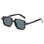 (6 PACK) Wholesale Sunglasses Women Men Vintage Square Rivet 2025 - BulkSunglassesWholesale.com - Black Frame Black Lens