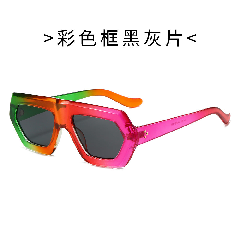 (6 PACK) Wholesale Sunglasses New Arrival Street Women 2024 - BulkSunglassesWholesale.com - Frame Black Black Lens