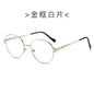 (6 PACK) Wholesale Sunglasses New Arrival Round Unique Metal Unisex Trendy Fashion 2024 - BulkSunglassesWholesale.com - Gold Frame Clear Lens