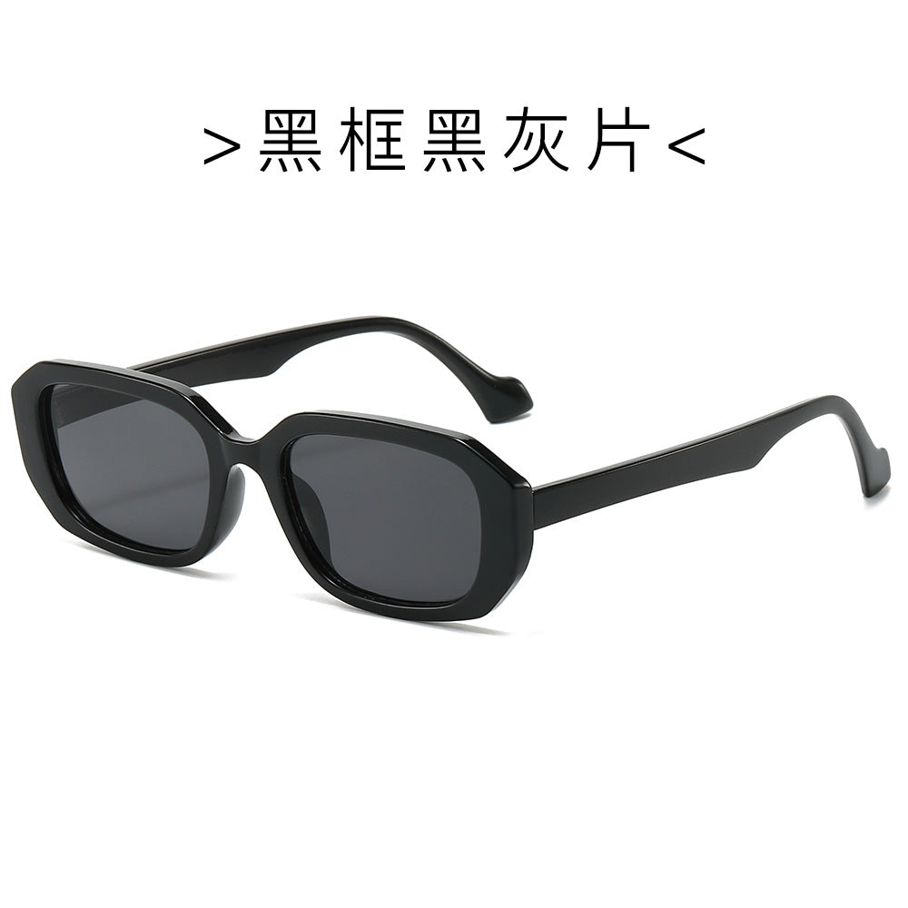 (6 PACK) Wholesale Sunglasses Fashion Oversized Trendy Street New Arrival Women 2024 - BulkSunglassesWholesale.com - Black Frame Black Black Lens