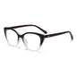 (6 PACK) Wholesale Eyeglasses Frames Classic Vintage Cat Eye TR Women Korean Star Wood Grain Antiblue Light 2025 - BulkSunglassesWholesale.com - Black White Frame