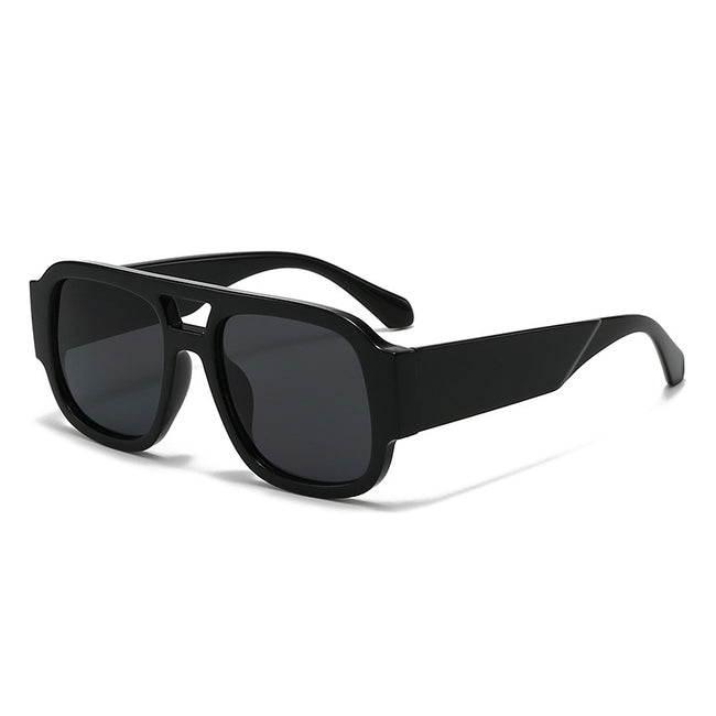 (6 PACK) Wholesale Sunglasses New Arrival Fashion Unisex Outdoor Sport Unique 2025 - BulkSunglassesWholesale.com - Black Frame Black Black Lens Hover Image