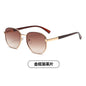 (6 PACK) Wholesale Sunglasses Small Trendy Street Vintage 2024 - BulkSunglassesWholesale.com - Gold Frame Gradient Tea Lens