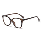 (6 PACK) Wholesale Eyeglasses Frames Vintage Korean Trendy New Arrival Antiblue Light Square 2025 - BulkSunglassesWholesale.com - Clear Tea Frame