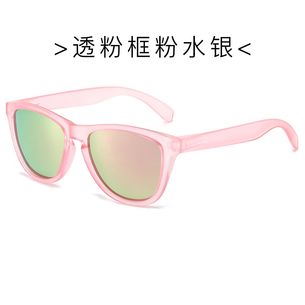 (6 PACK) Wholesale Sunglasses New Arrival Cat Eye Polarized Fashion Trendy Street Women Men 2024 - BulkSunglassesWholesale.com - Clear Pink Frame Pink Mirrored