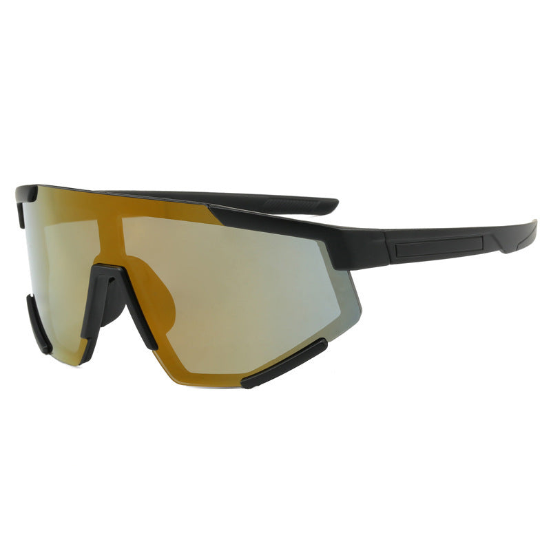 (12 PACK) Wholesale Sports Sunglasses New Arrival Sport Unisex Cycling 2024 - BulkSunglassesWholesale.com - Black Frame Tea Mirrored