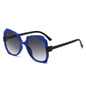 (6 PACK) Wholesale Sunglasses New Arrival Unique Butterfly Unique Outdoor Street 2024 - BulkSunglassesWholesale.com - Dark Blue Frame Gradient Black Lens ( Black Temple )