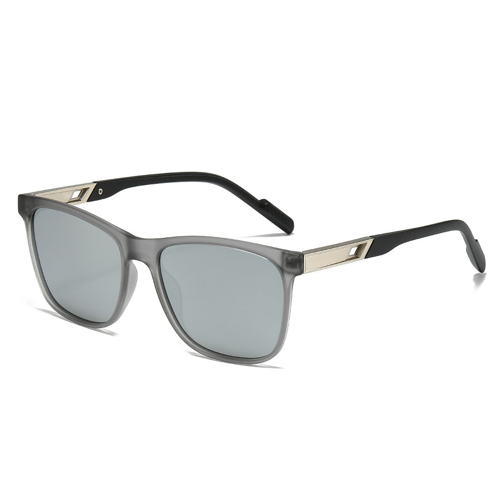 (6 PACK) Wholesale Sunglasses New Arrival Square Polarized Unique Sport Fashion 2025 - BulkSunglassesWholesale.com - Grey Frame Mirrored Lens