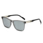 (6 PACK) Wholesale Sunglasses New Arrival Square Polarized Unique Sport Fashion 2025 - BulkSunglassesWholesale.com - Grey Frame Mirrored Lens