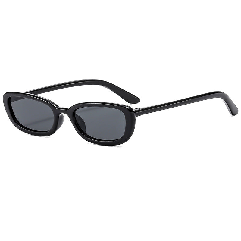 (6 PACK) Wholesale Sunglasses New Arrival Fashion Women Trendy Square 2024 - BulkSunglassesWholesale.com - Black Frame Black Black Lens