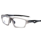 (12 PACK) Wholesale Sports Glasses Sport TR 2025 - BulkSunglassesWholesale.com - Matt Grey Frame ( Blue )